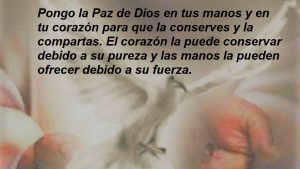 5.IV Enseñanza y curación Ucdm imagen paloma Espiritu santo y manos de jesus