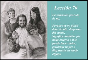 Lección 70 Ucdm imagen de Jesús y niños caricatura