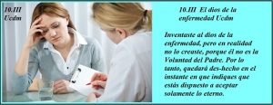 10.III El dios de la enfermedad ucdm Doctora y paciente fondo azuld