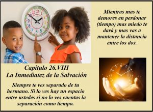 26.VIII la inmediatez de la salvación - un niño una niña y un reloj tiempon fondo amarillo