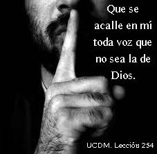 Que es el pecado-Lección 254 que se acalle en mi toda voz persona señalando silencio