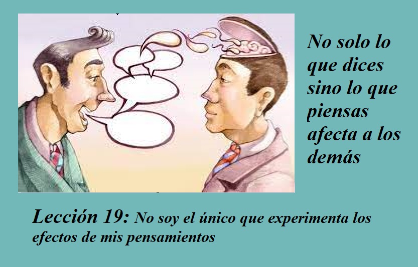 Lección 19 ucdm No soy el unico que experimenta caricatura mente dos personas